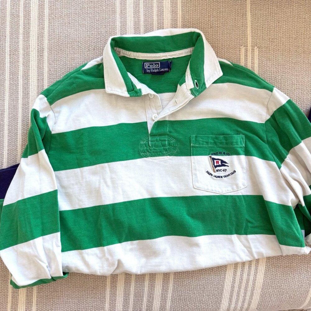 Vintage Polo Striped Rugby